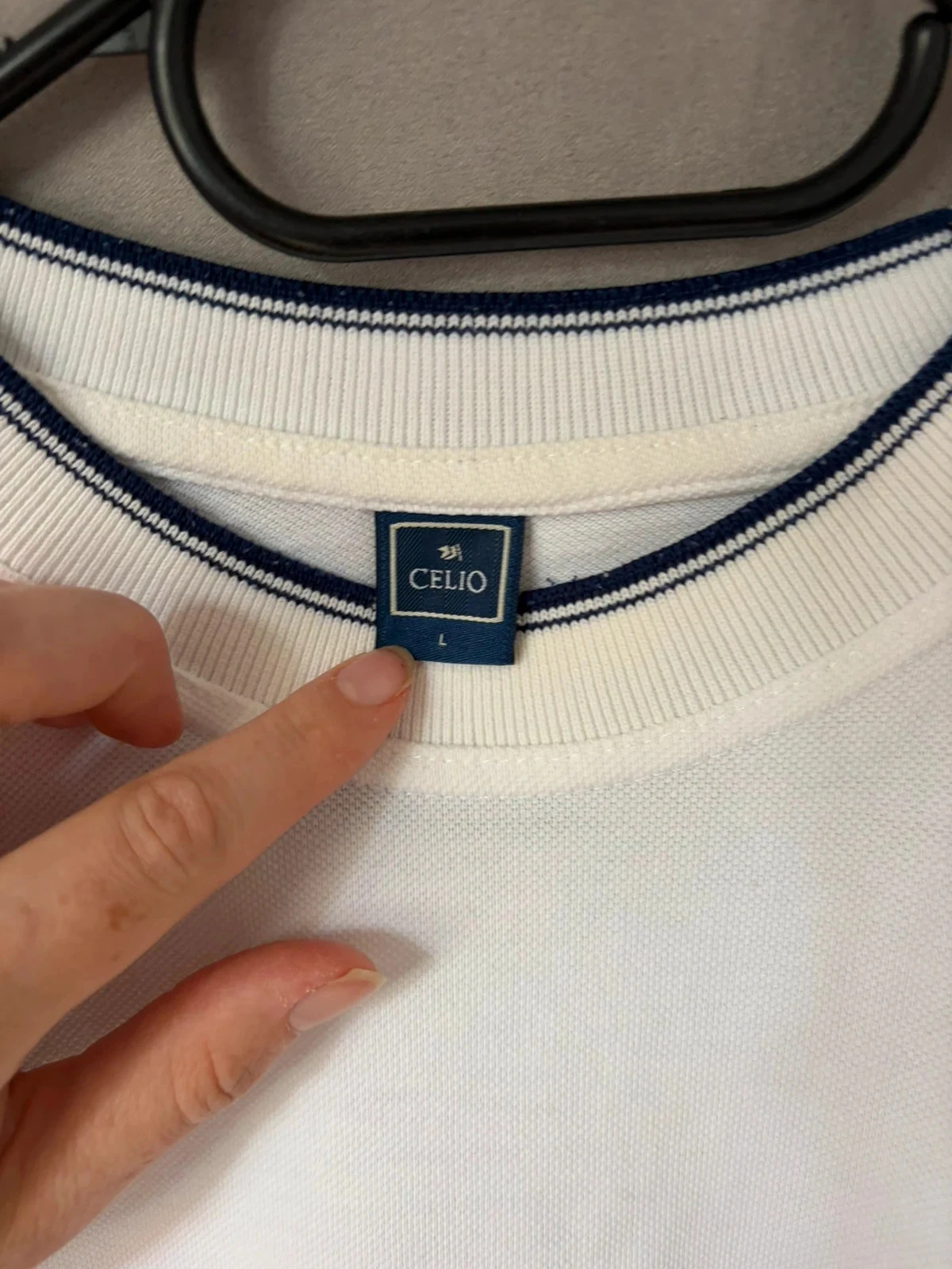 Polo blanco Celio talla l – photo 2